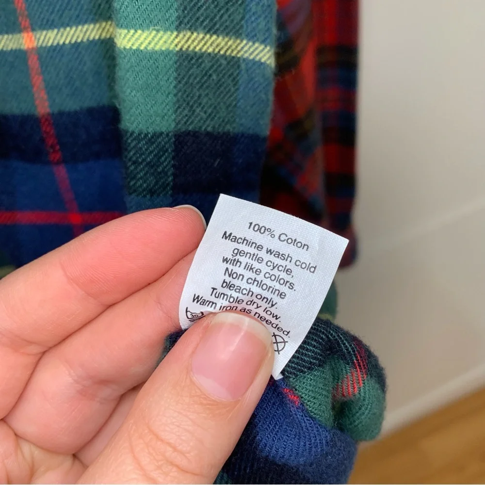 J.Crew Multiprint Flannel Button Shirt Size Medium
